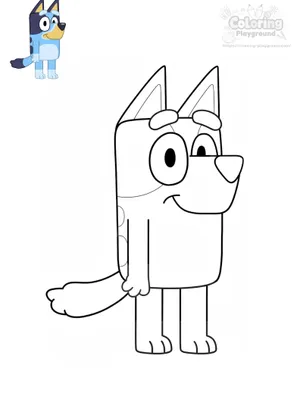 Bluey coloring page