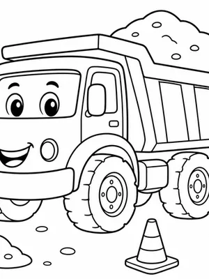 Dump Truck coloring page