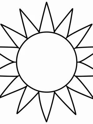 Sun Ray Mandala coloring page