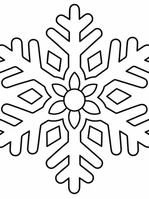 Snowflake Mandala coloring page